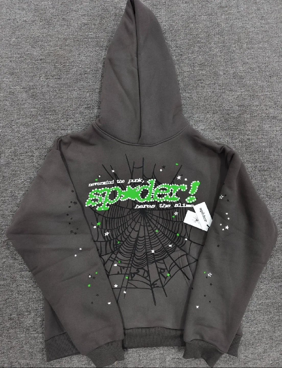 Sp5der Hoodie grey v2 *New color way*