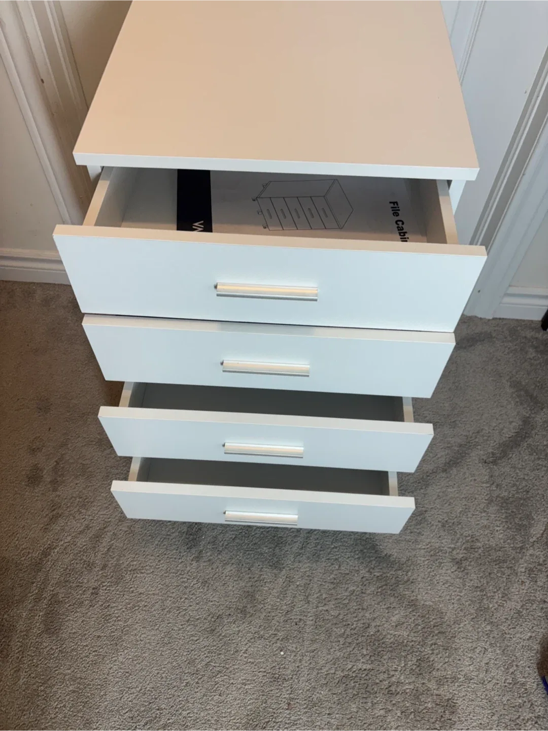 White File Cabinet with 5 Drawers image indicator(3)