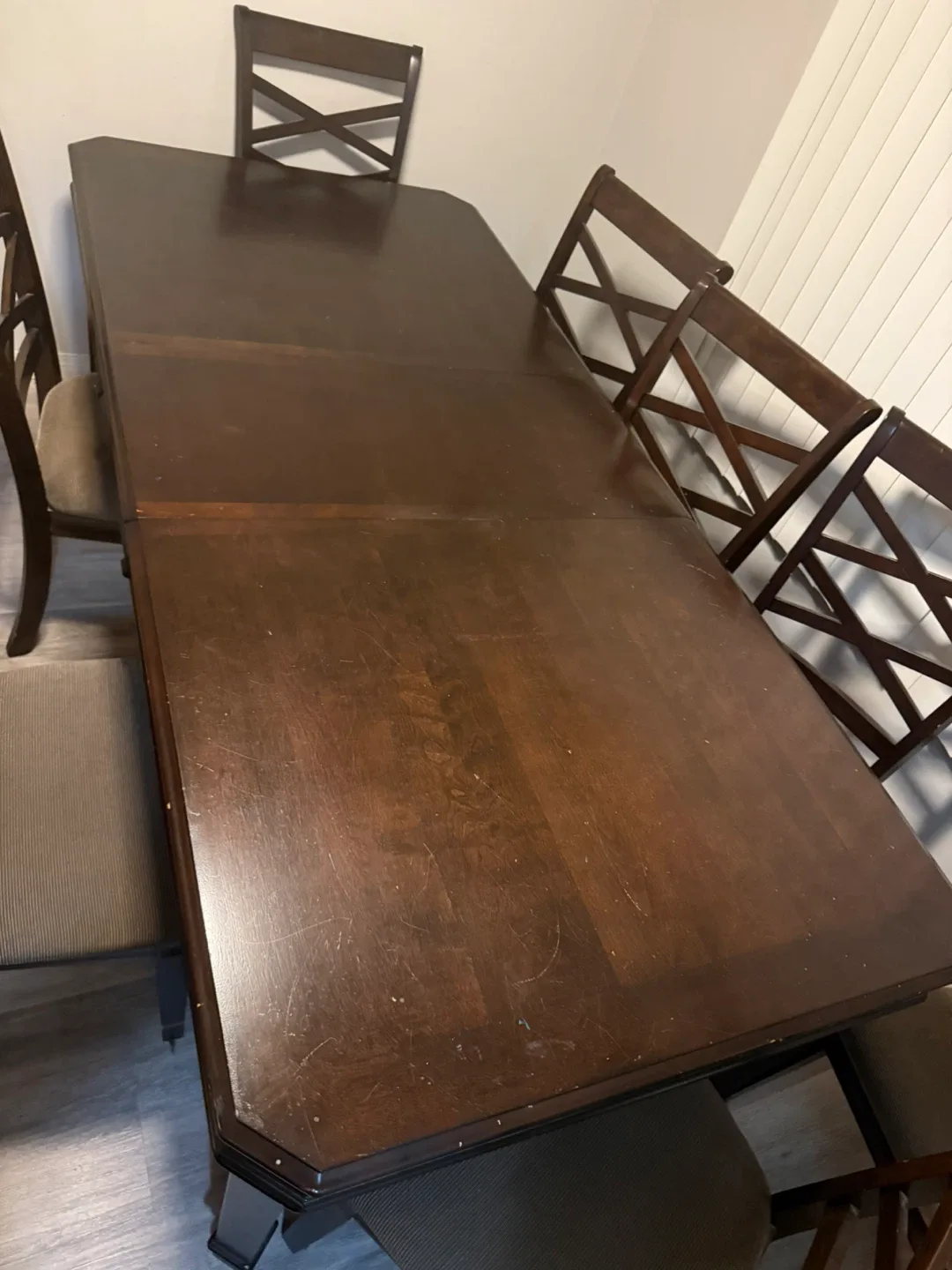 Dining Table with 6 Chairs - Dark Brown image indicator(2)