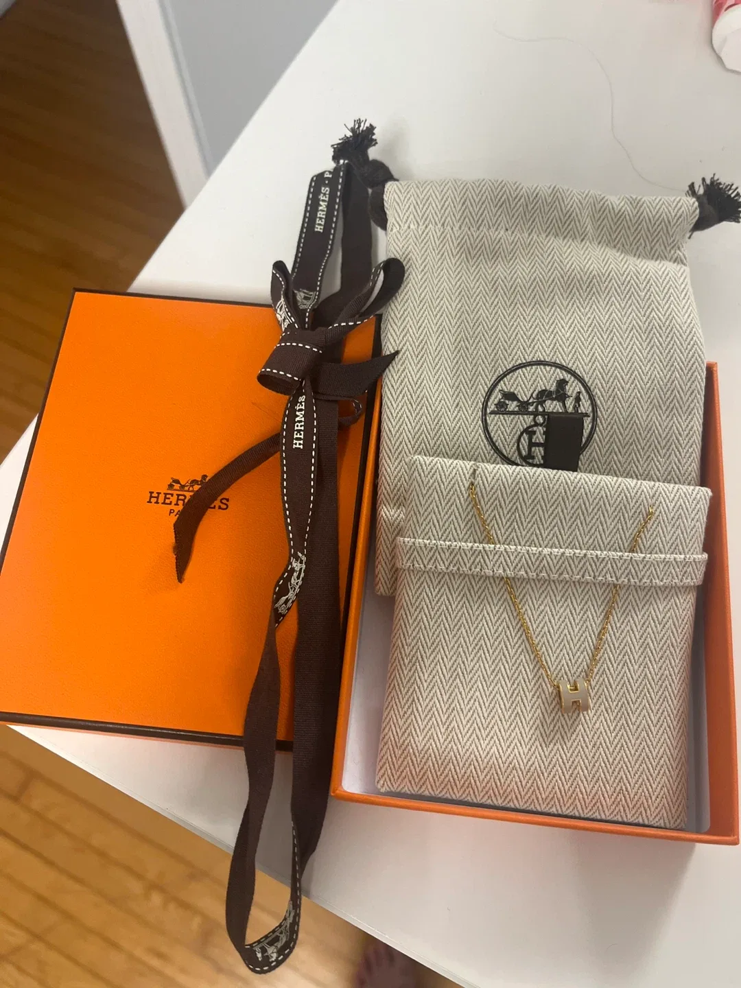 Hermès Pop H Necklace - Gold