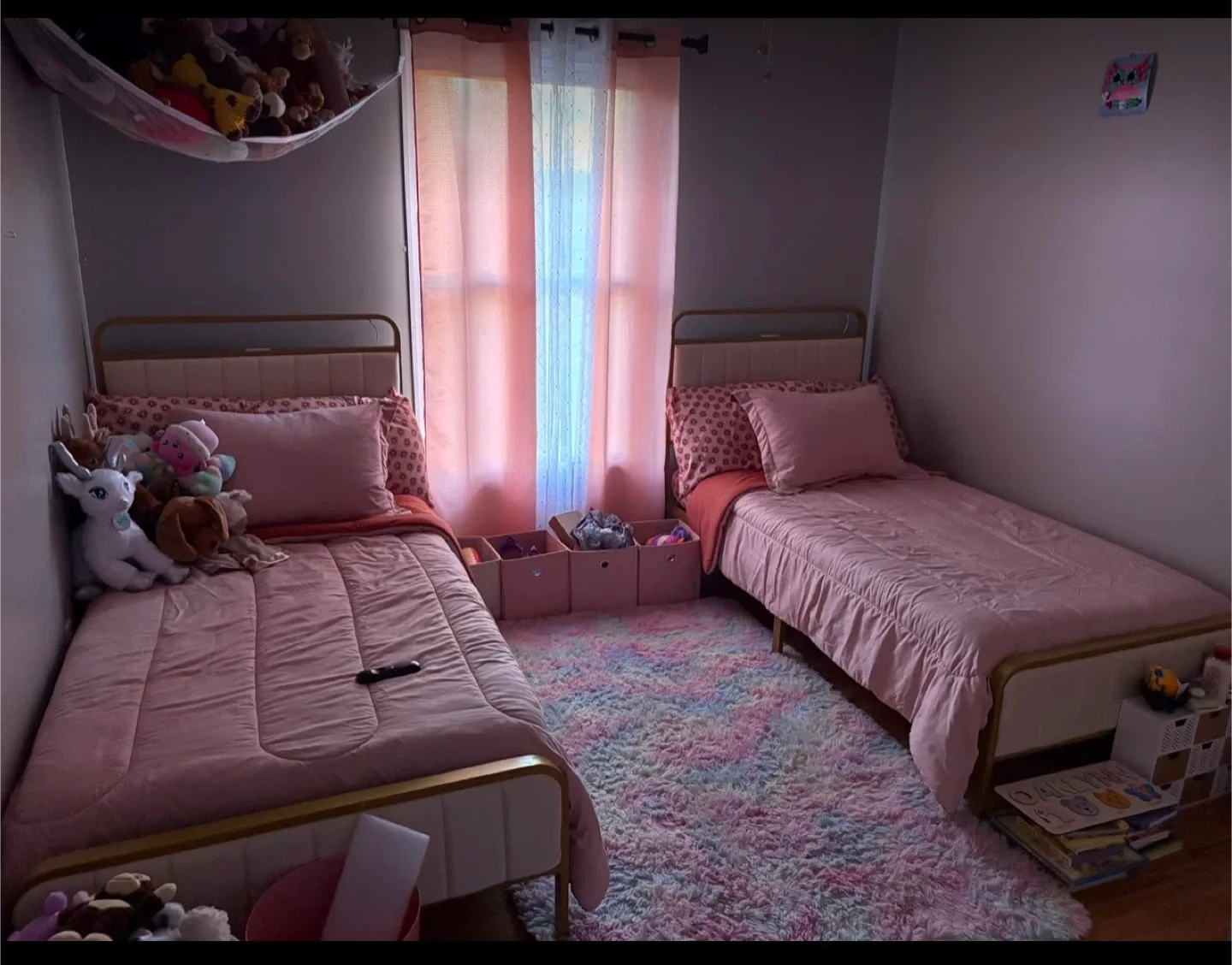 Twin Size Bed Frame with LED Light