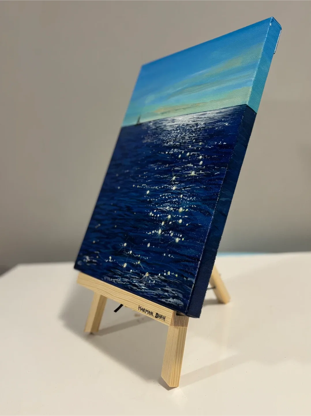 “Layers of Blue”(original Acrylic painting) image indicator(2)