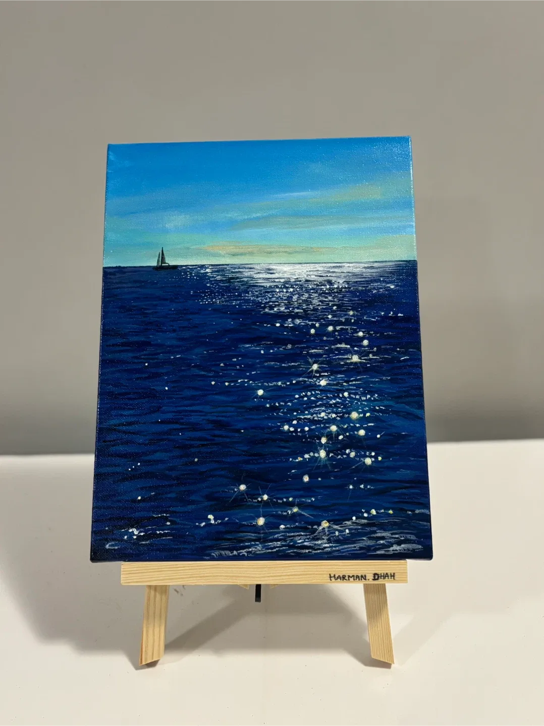 “Layers of Blue”(original Acrylic painting)