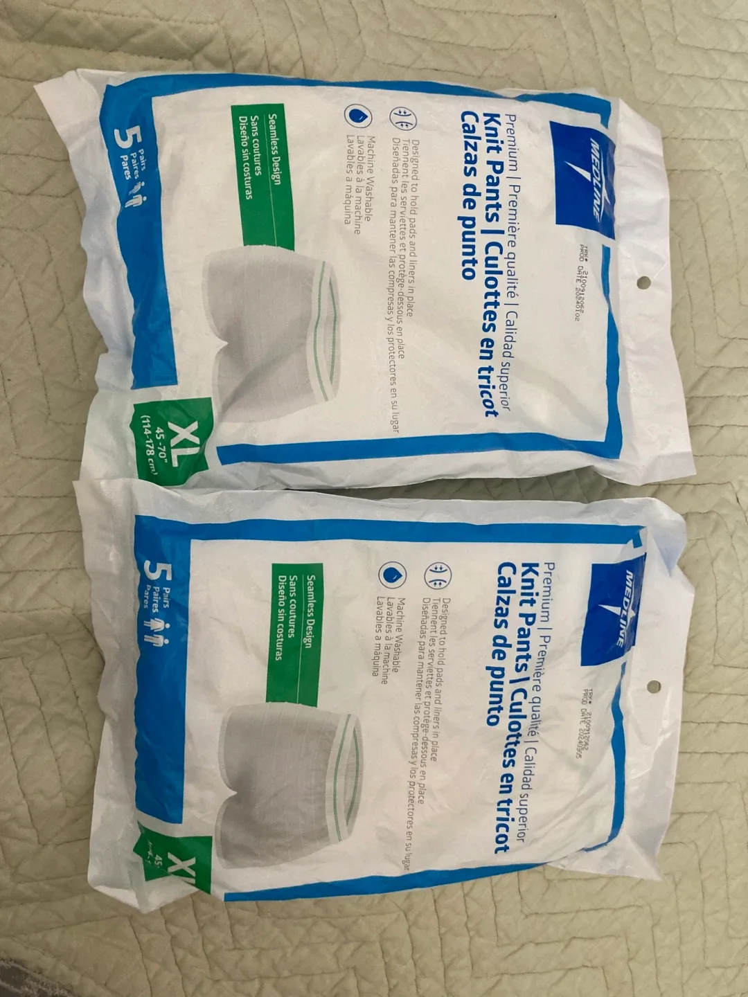 Medline XL Knit Pants (2 Packs) #Cleanout