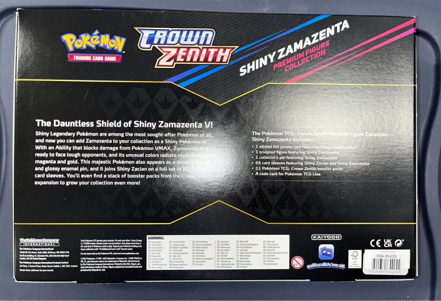 Pokémon Crown Zenith Shiny Zamazenta Zacian Premium Figure image indicator(2)