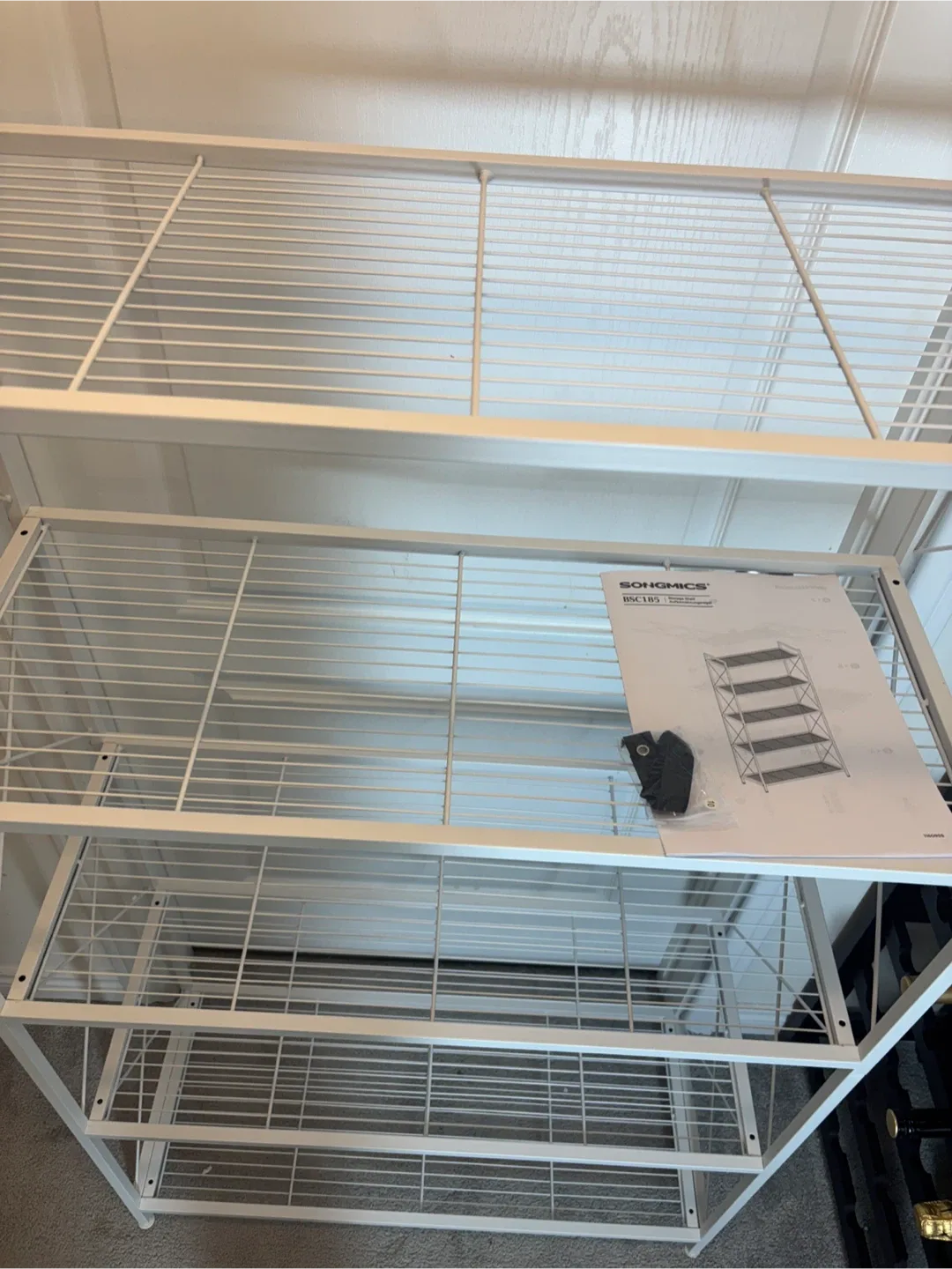 5 Levels White Storage Shelf image indicator(6)