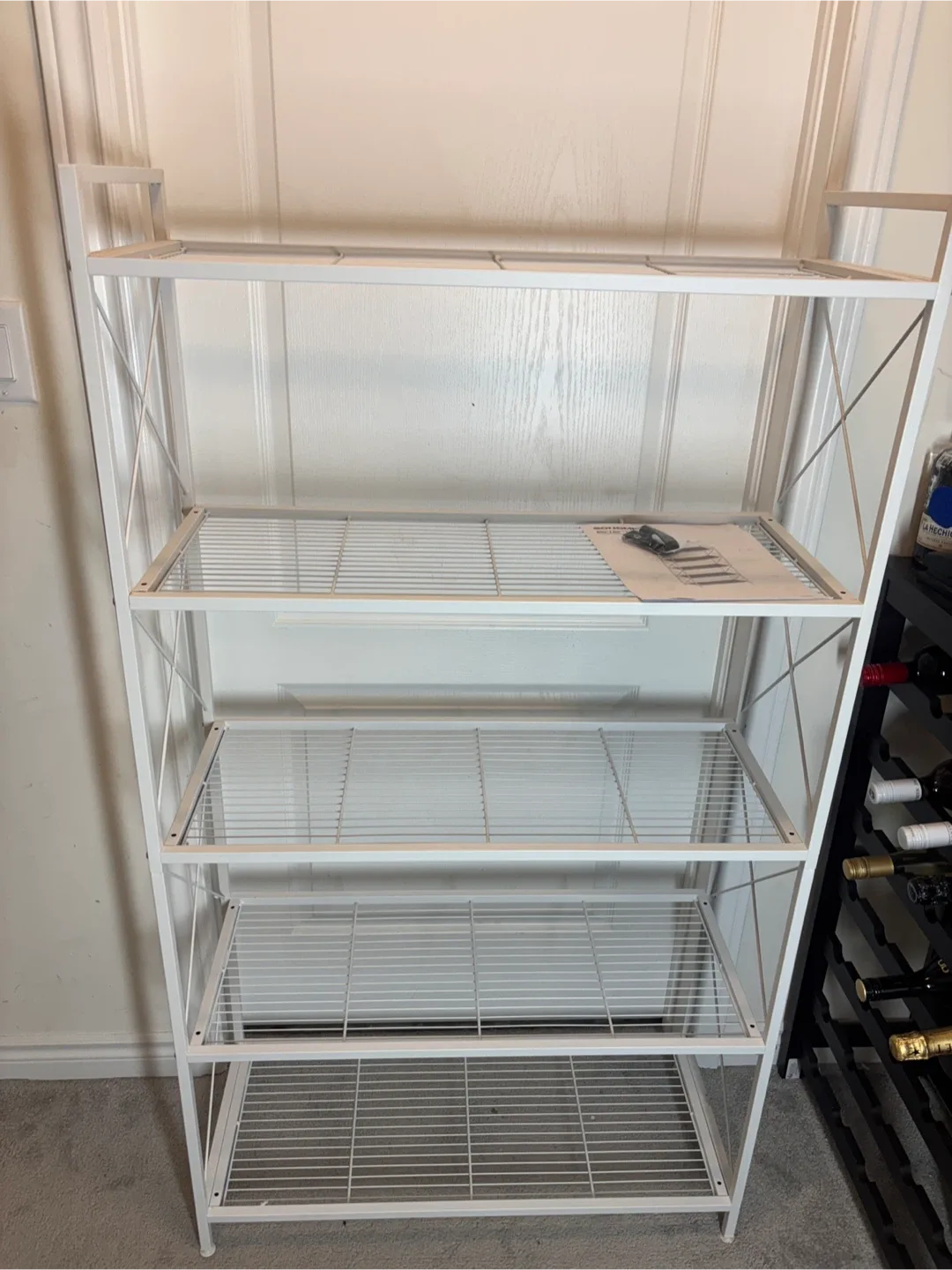 5 Levels White Storage Shelf image indicator(5)