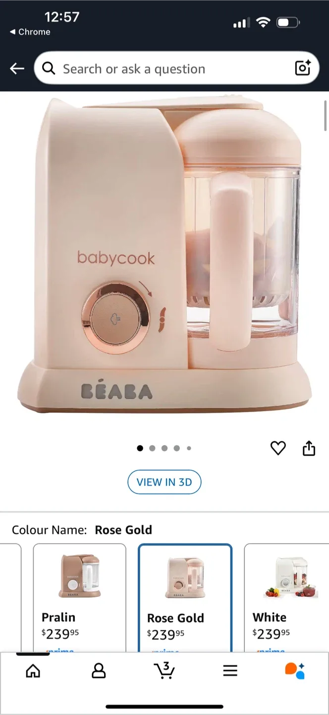 BEABA Babycook Baby Food Maker - Rose Gold image indicator(2)