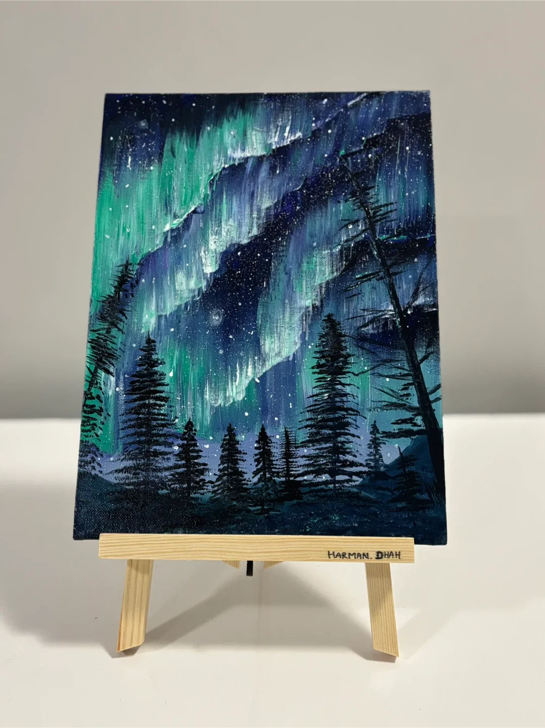 “Northern Lights” Original acrylic painting