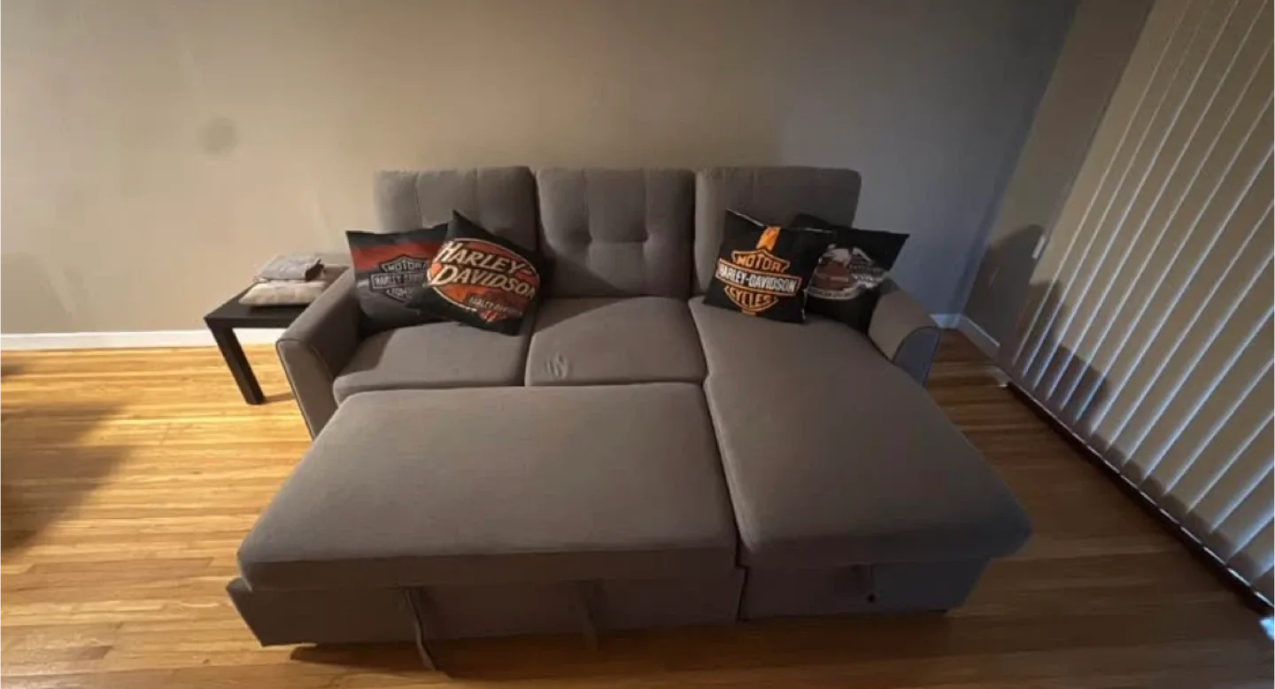 Carter Sleeper Sectional w/ Storage Chaise – Like New