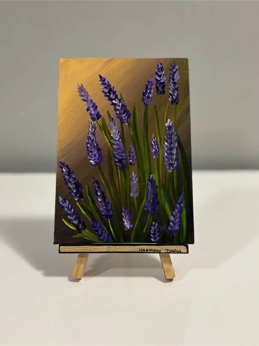 Mini acrylic painting on canvas panel ( for sale) image indicator(4)