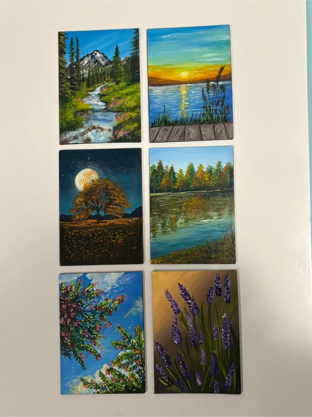 Mini acrylic painting on canvas panel ( for sale)