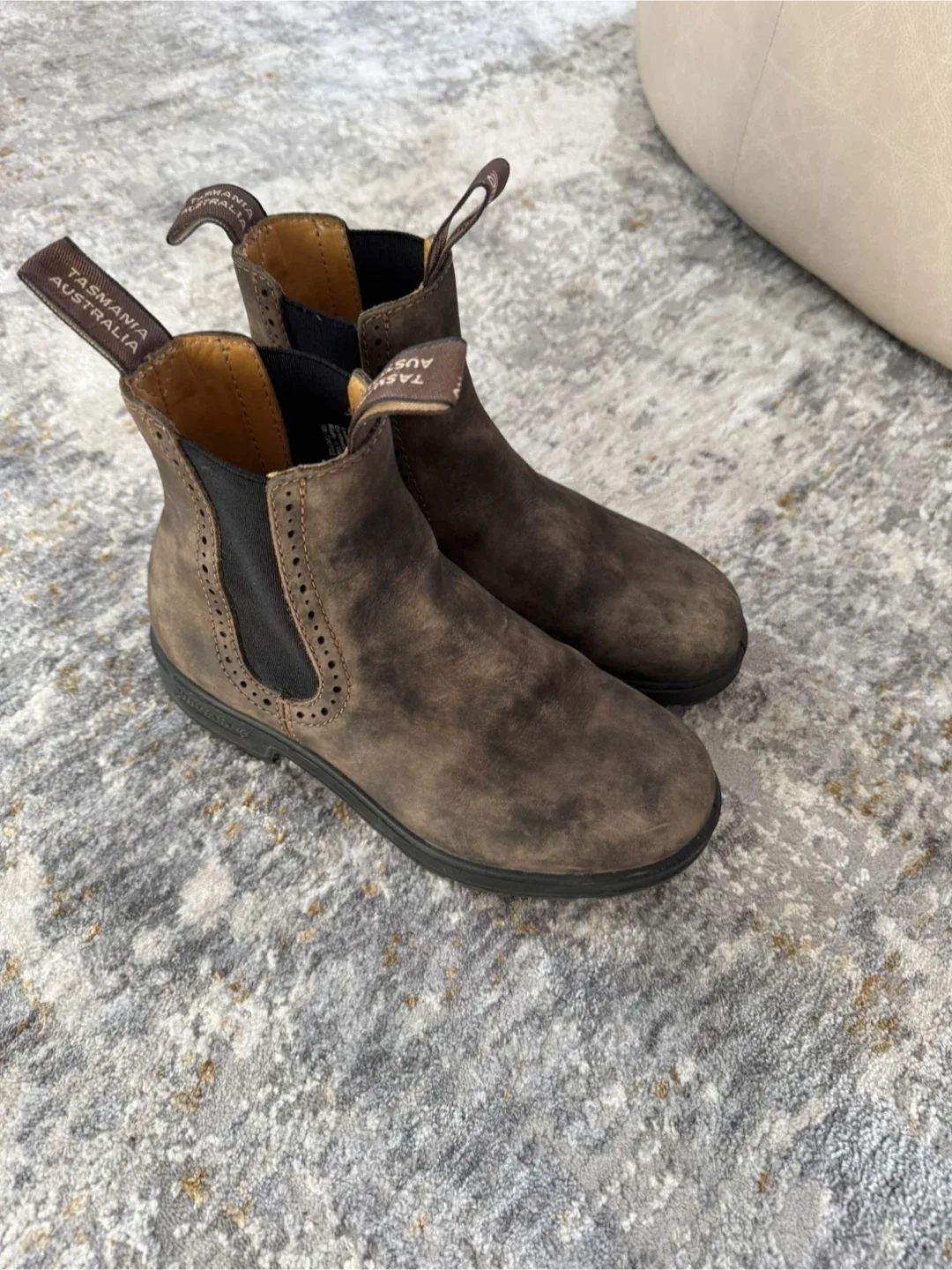 Blundstone Brown Leather Ankle Boots - Size 3