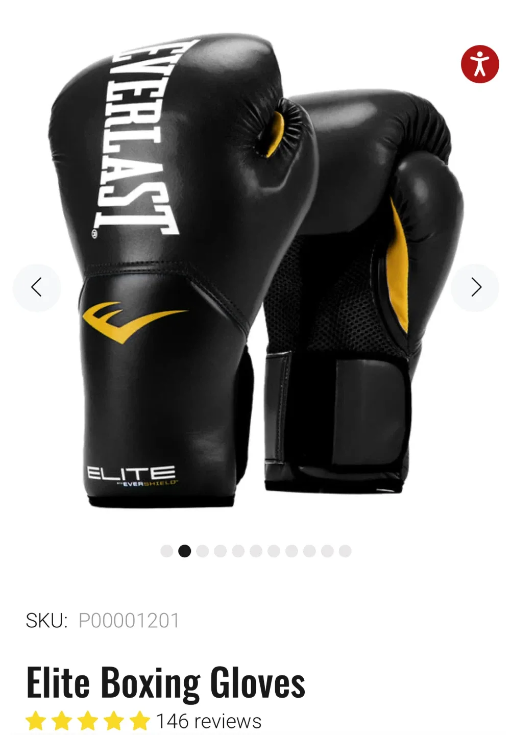 Everlast Elite Boxing Gloves 16oz
