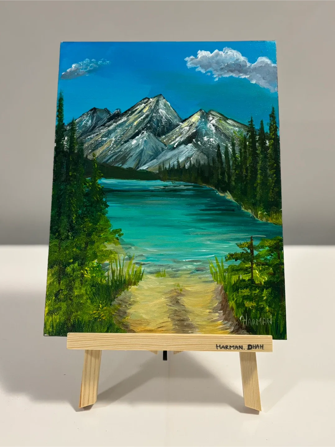 “Banff in Bloom”original acrylic painting