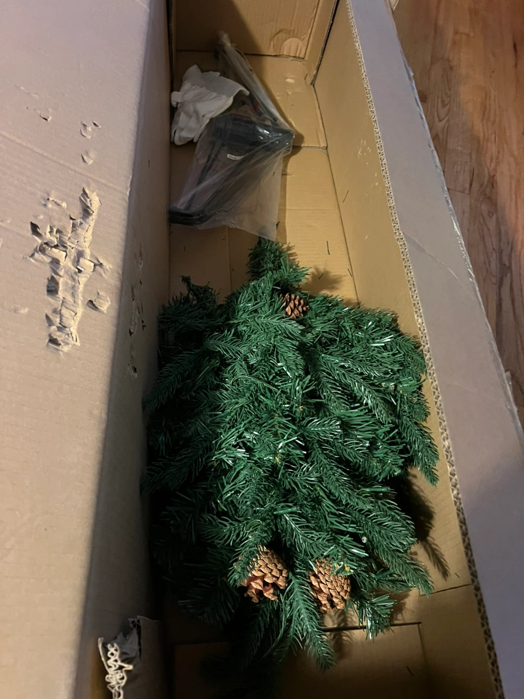 Gymax Pre-lit 7' Premium Spruce Artificial Christmas Tree - photo 3
