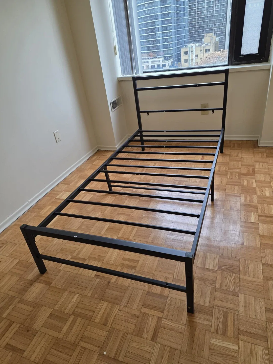 Metal Twin Bed Frame - Black