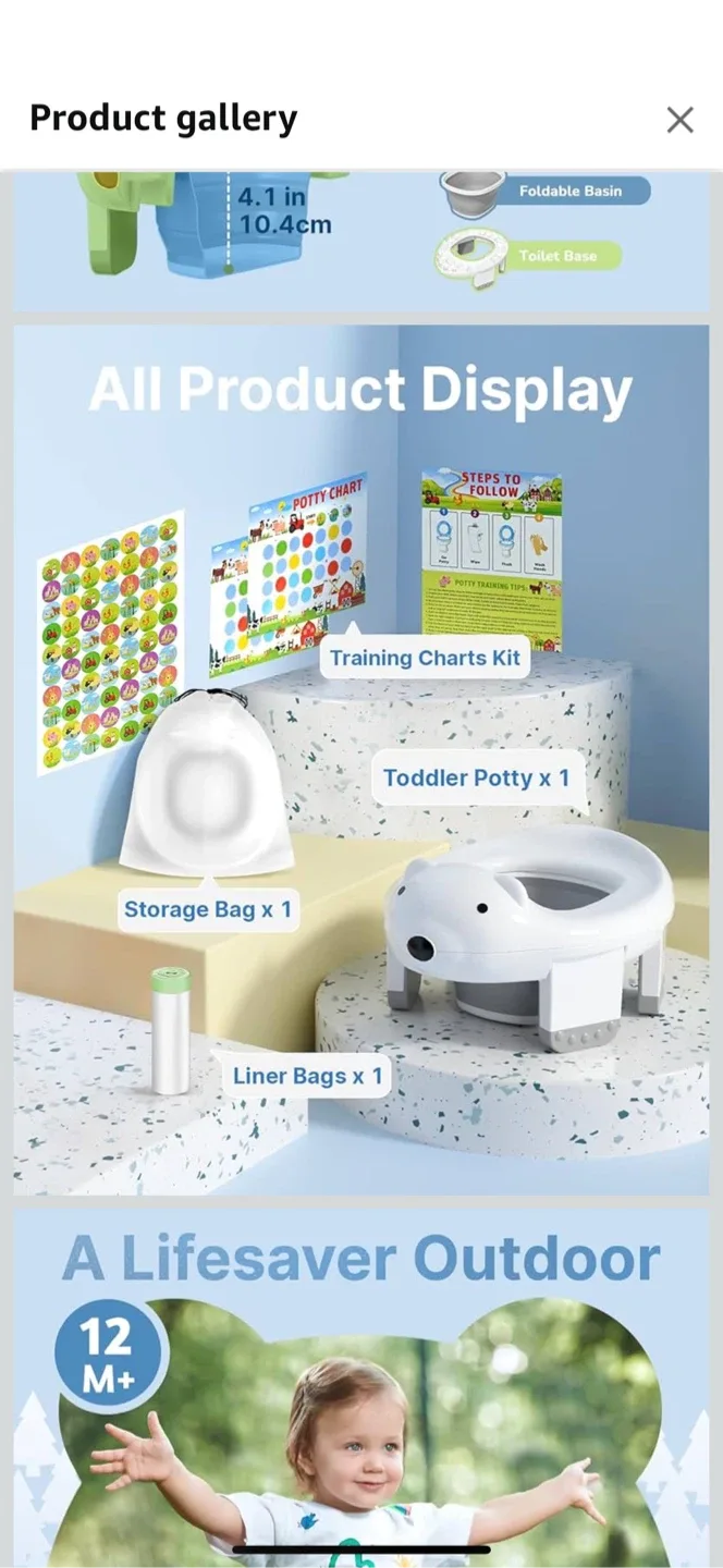 Portable Potty Seat - Toddler Training image indicator(2)