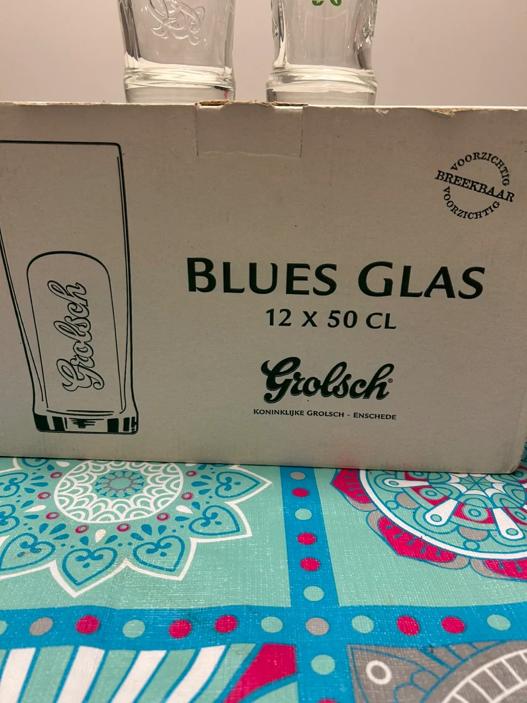 NEW - Grolsch Blues Glas - 12 x 50 CL image indicator(2)