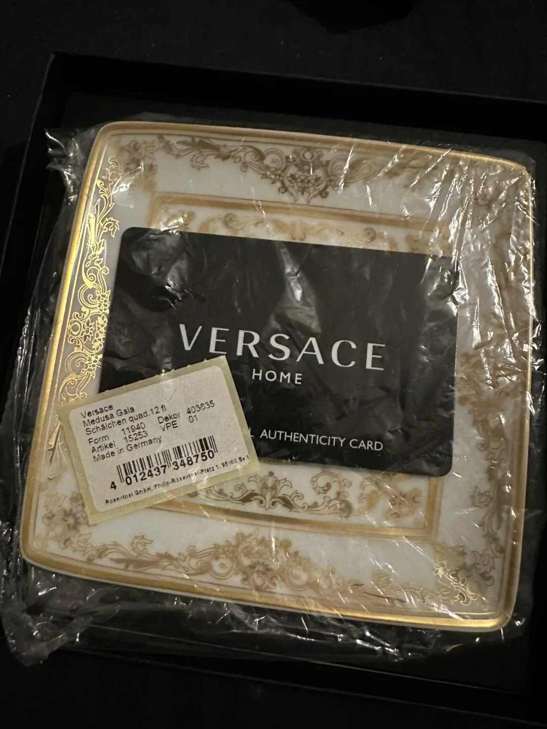 Versace Medusa Gala Bowl 12 cm sq. flat