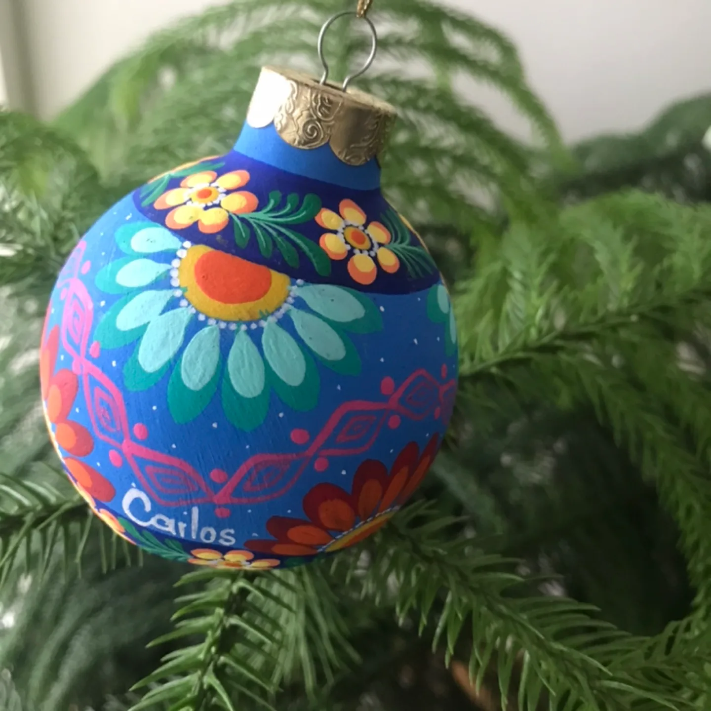 🎄Festive, Colorful Ceramic Ornament (Mexico) image indicator(3)