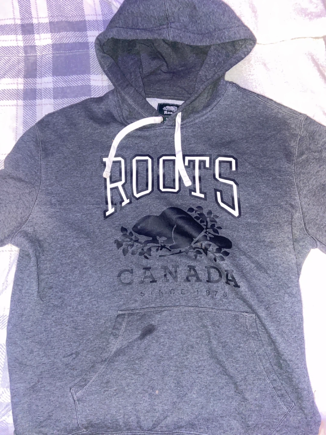 Roots Canada Grey Hoodie - XL