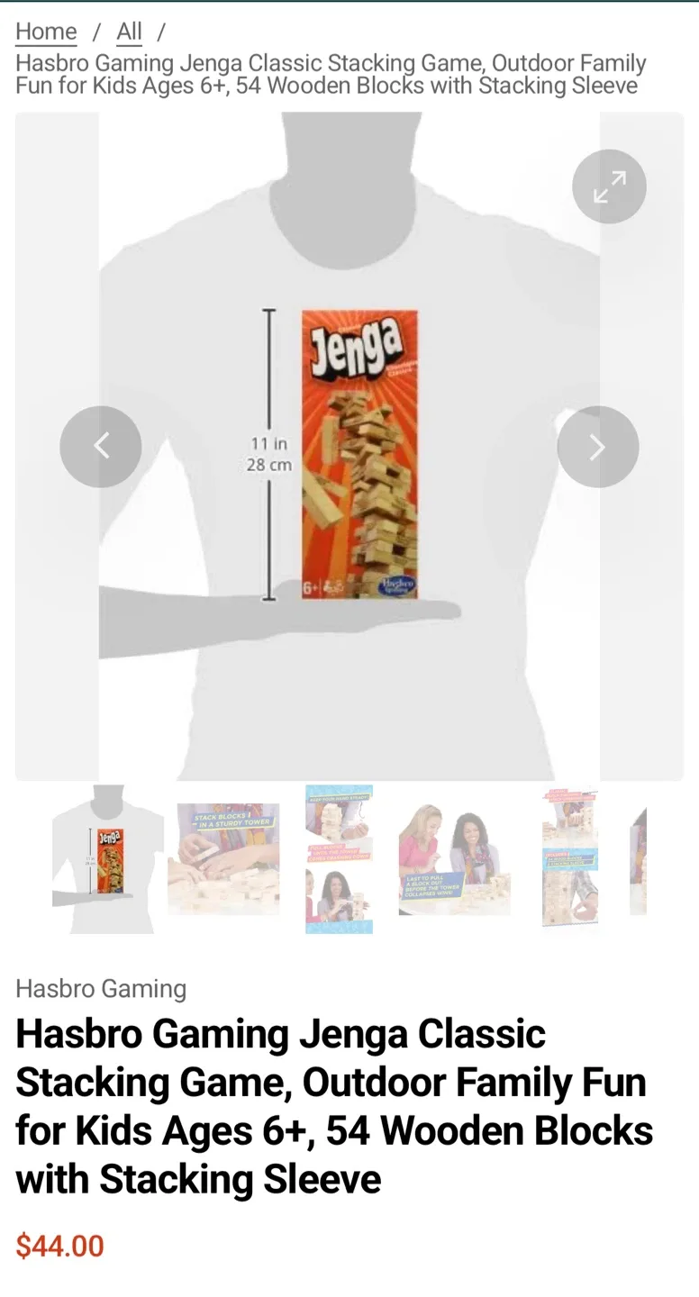 Classic Jenga by Hasbro Gaming image indicator(2)