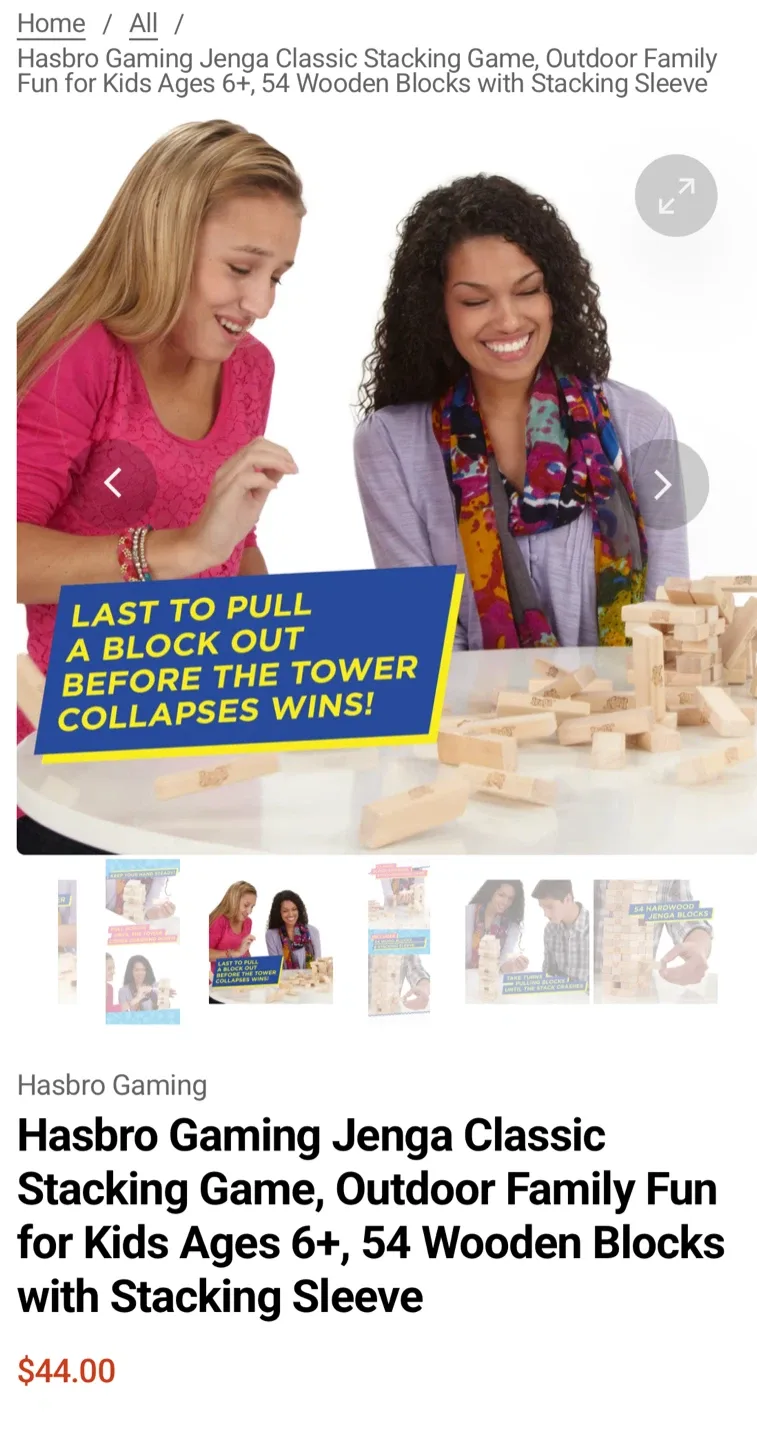 Classic Jenga by Hasbro Gaming image indicator(5)