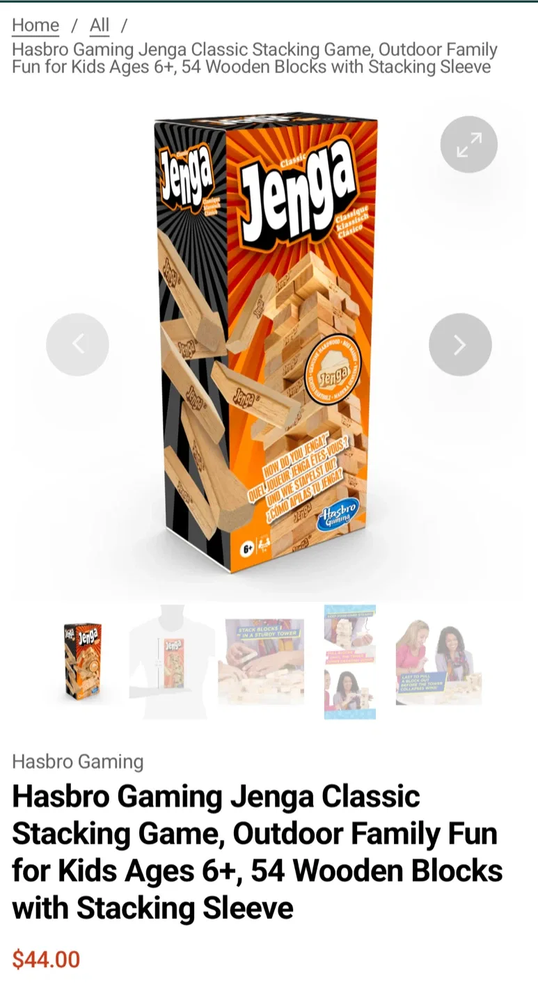 Classic Jenga by Hasbro Gaming