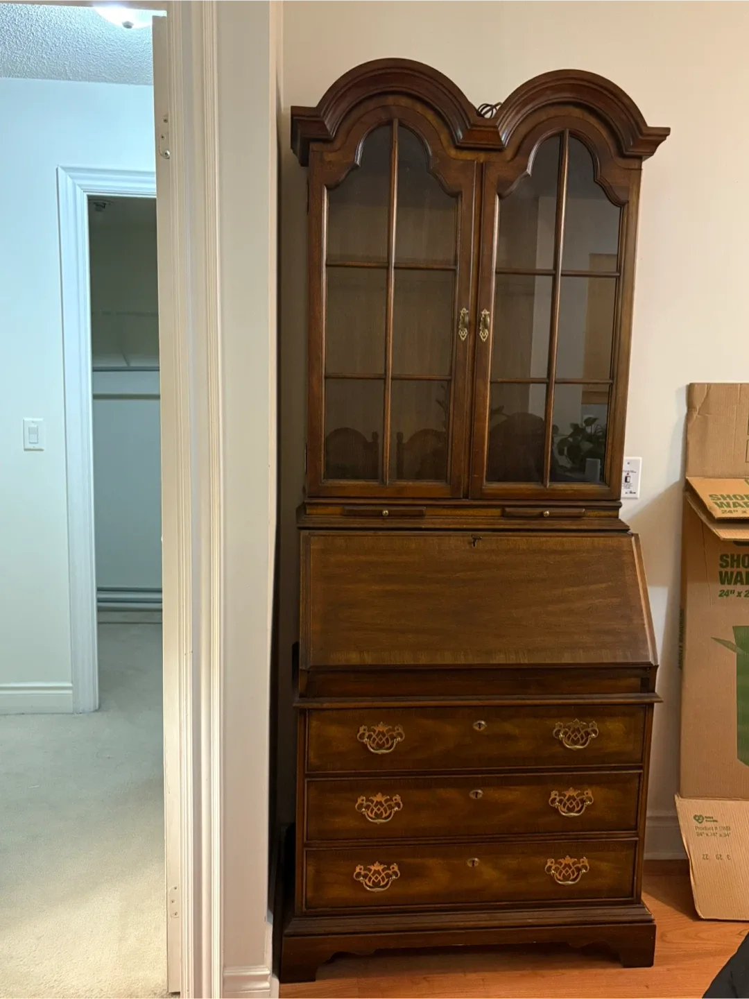 Antique Secretary Desk with Hutch image indicator(3)