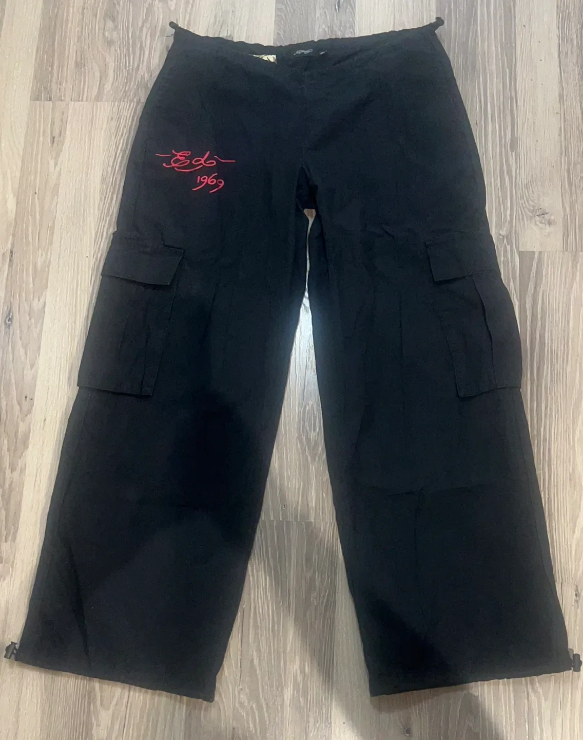 Ed Hardy Black Cargo Pants, Size S