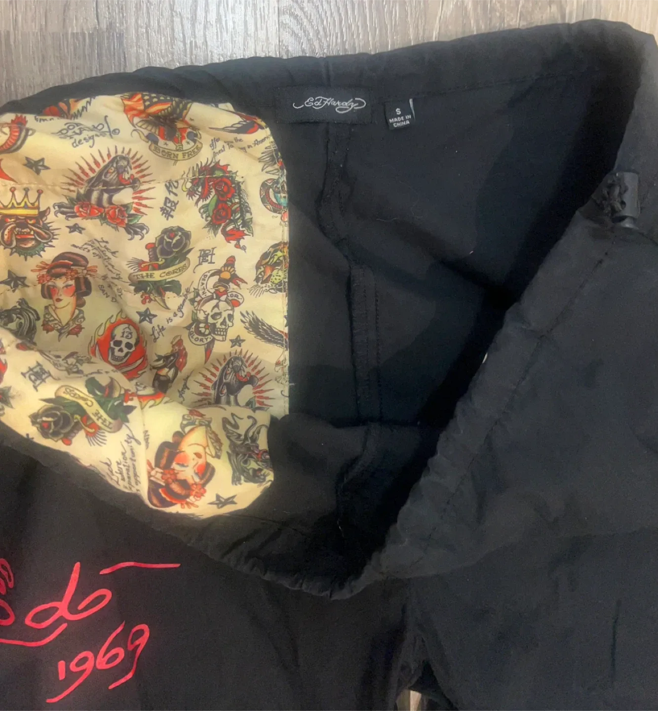 Ed Hardy Black Cargo Pants, Size S image indicator(4)