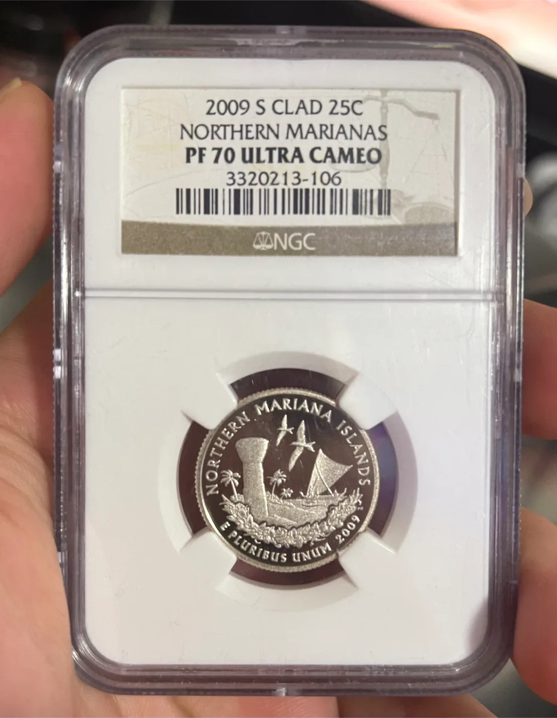 2009 S Clad 25c Northern Marianas PF 70 Ultra Cameo