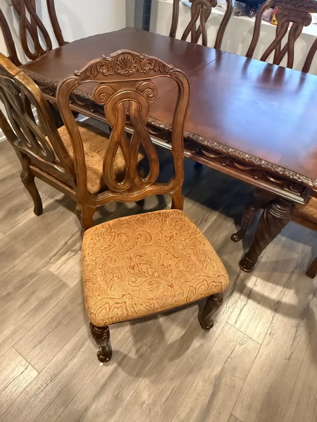Ornate Dining Table with Six Chairs image indicator(3)