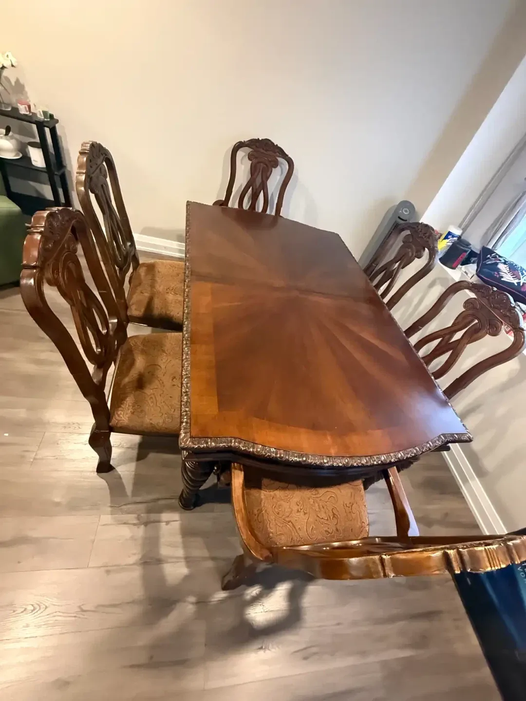 Ornate Dining Table with Six Chairs image indicator(2)