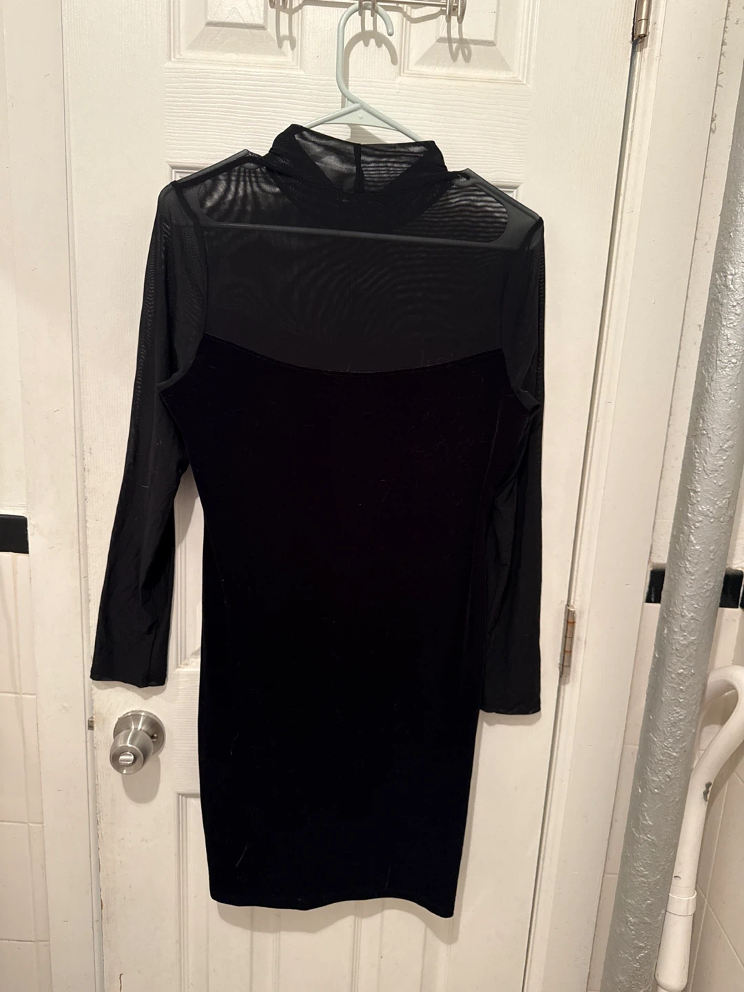 Fashion Nova Black Velvet Mini Dress - Size 1X - photo 3