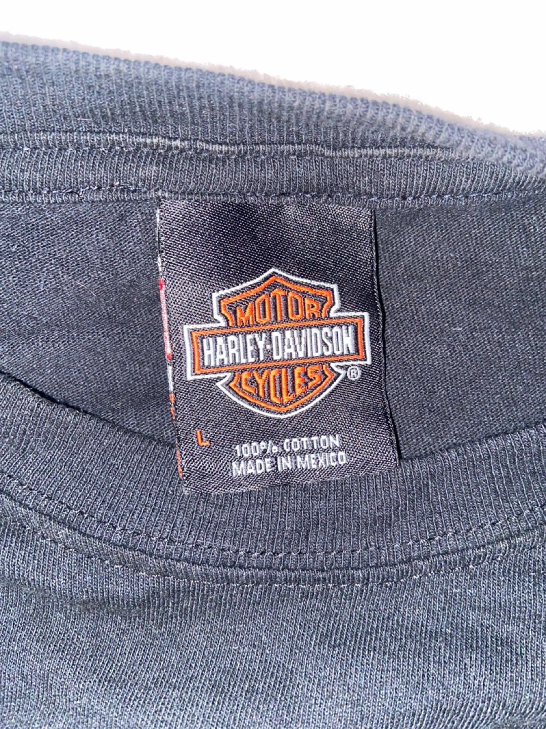 Harley-Davidson Black Cotton T-Shirt - Size L - photo 2