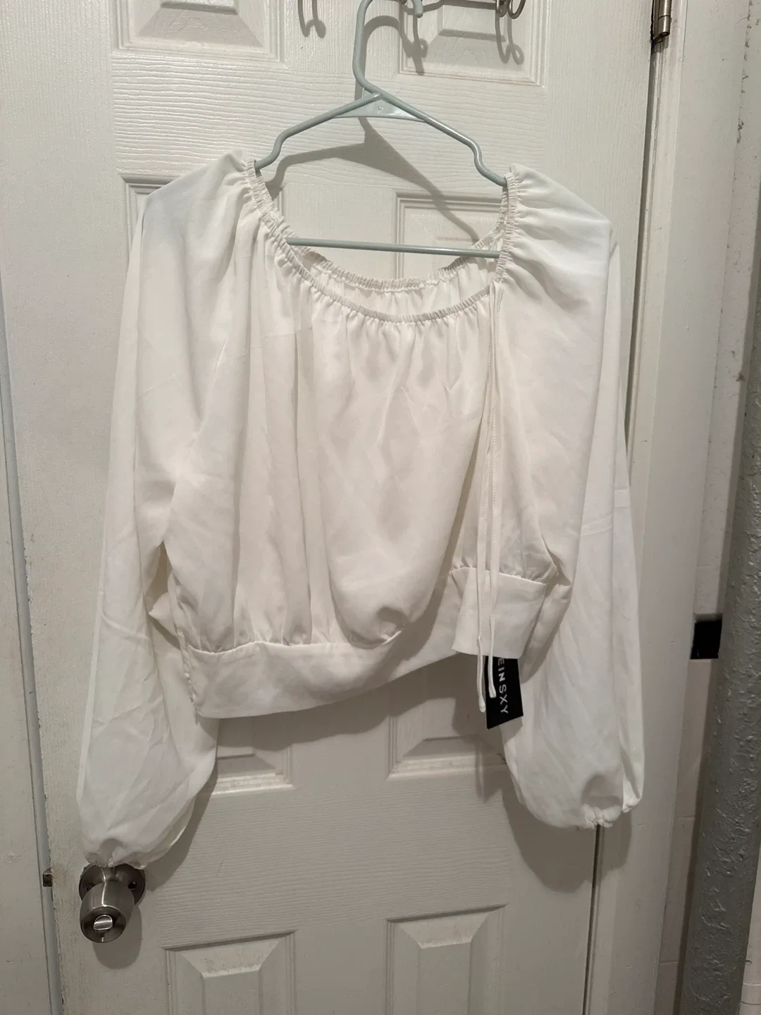 Aysky White Long Sleeve Blouse
