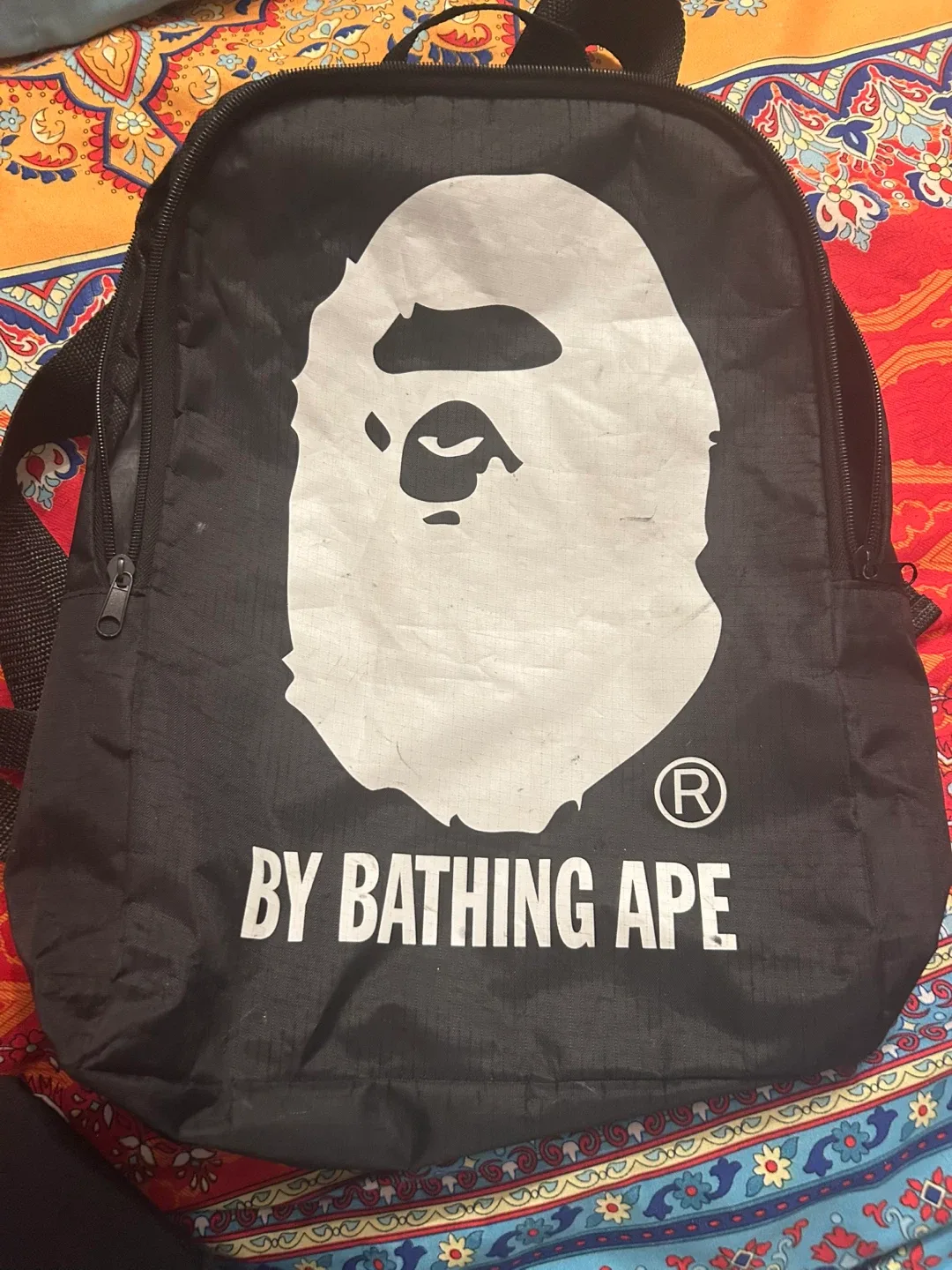 A Bathing Ape Bape 2015   Collection Backpack Black image indicator(2)