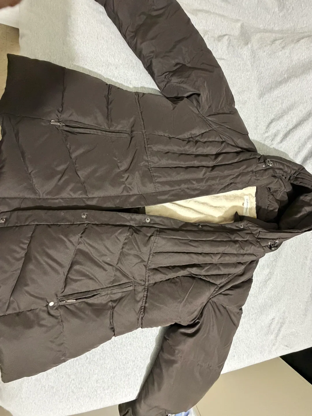 Calvin Klein Brown Puffer Jacket