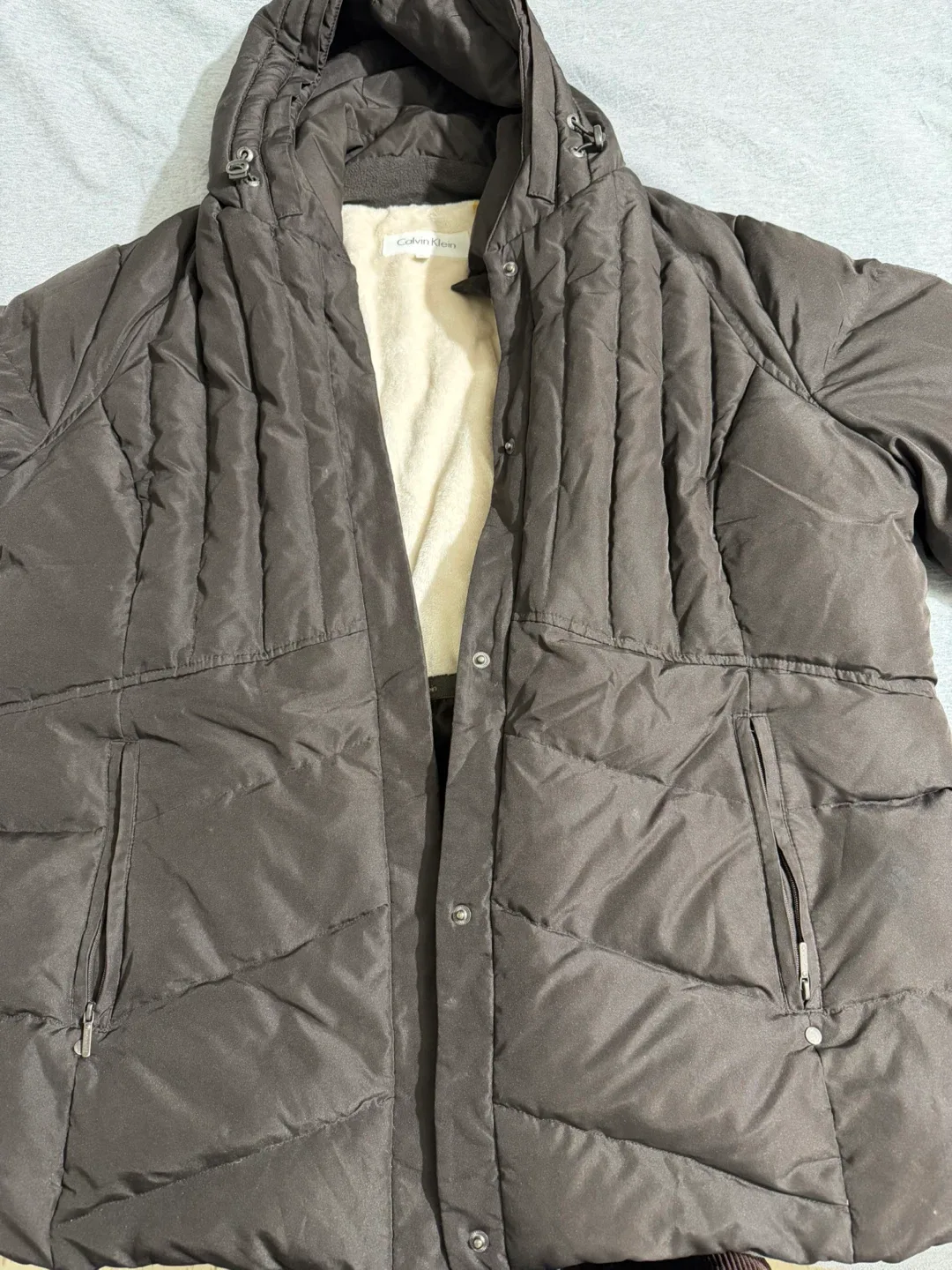 Calvin Klein Brown Puffer Jacket image indicator(3)