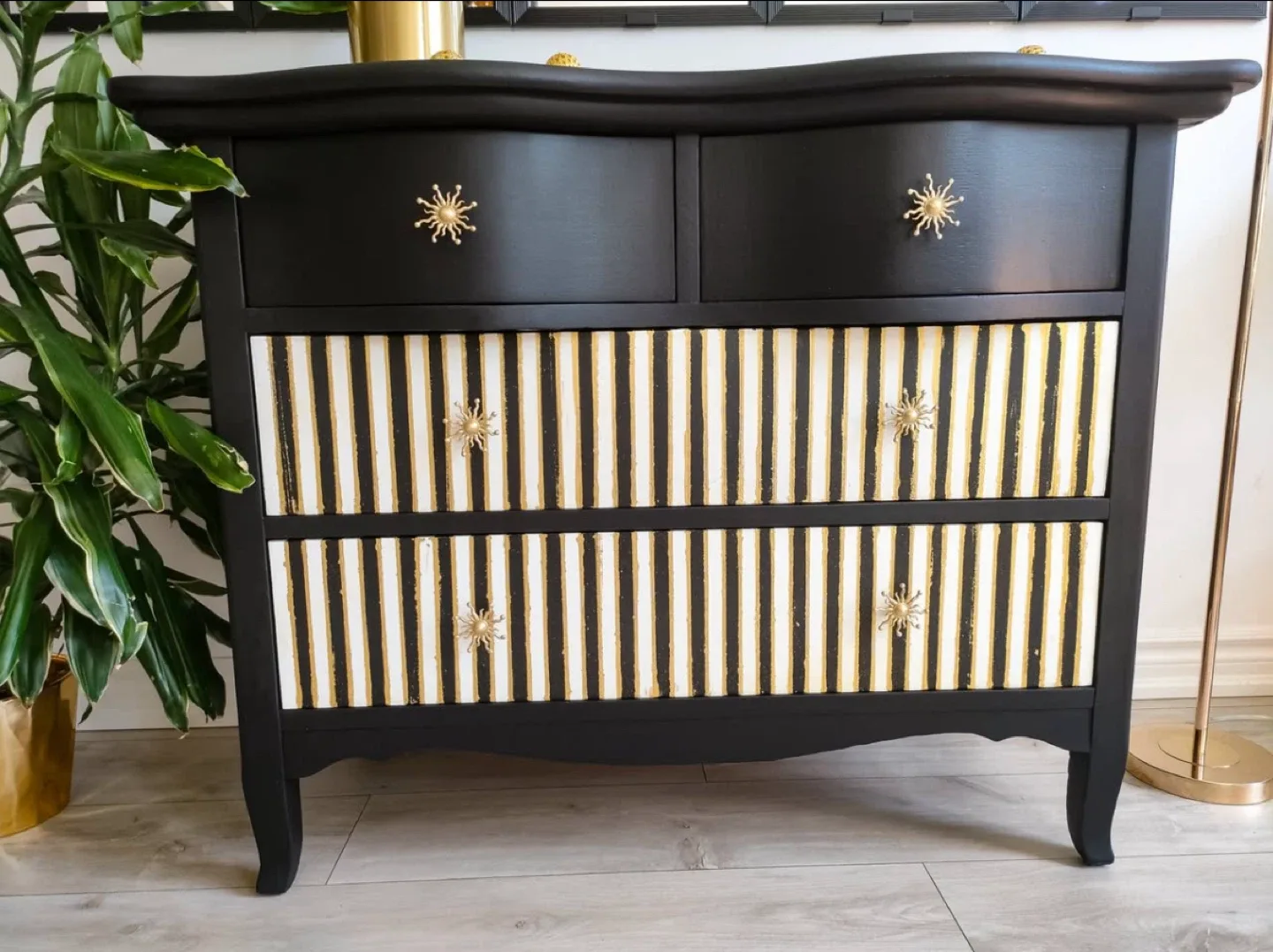Black & Gold Accent Dresser image indicator(5)