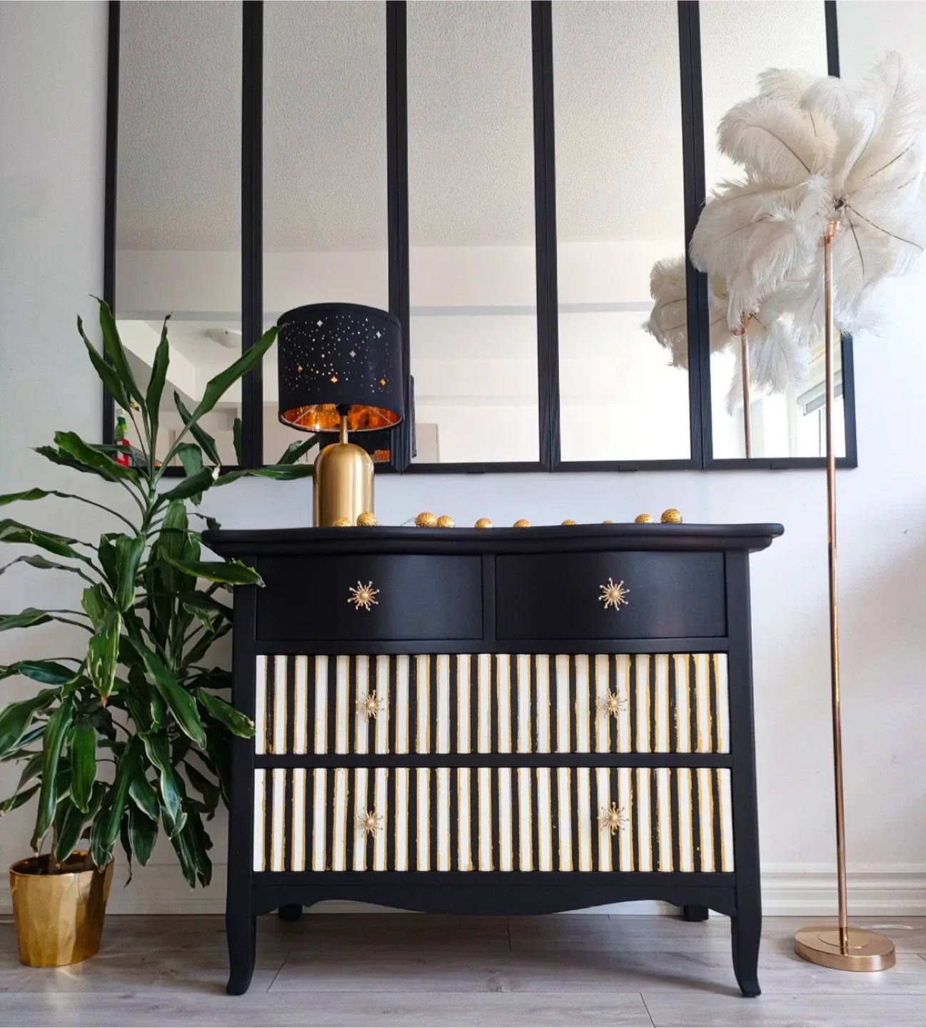 Black & Gold Accent Dresser image indicator(2)