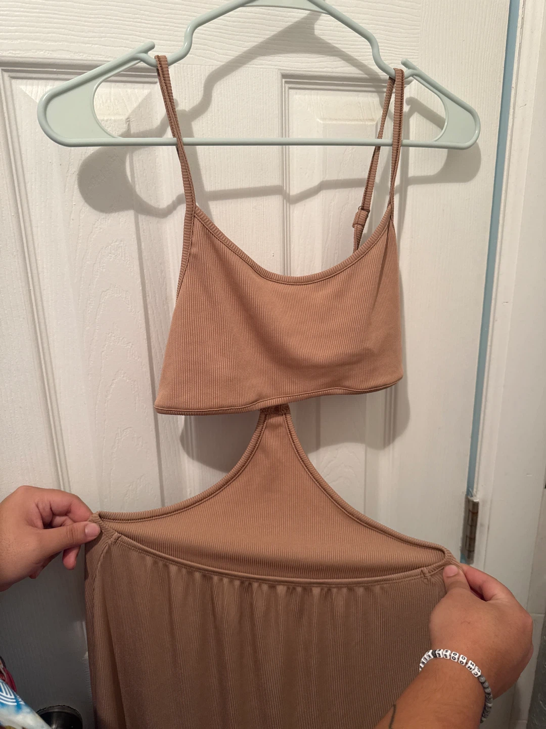 Tan Cutout Maxi Dress - photo 3