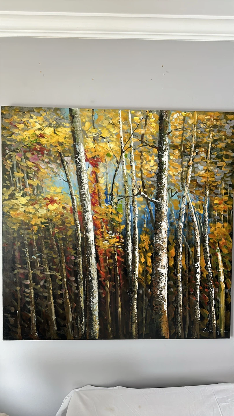 Large Autumn Forest Painting from Urban Barn - photo 3