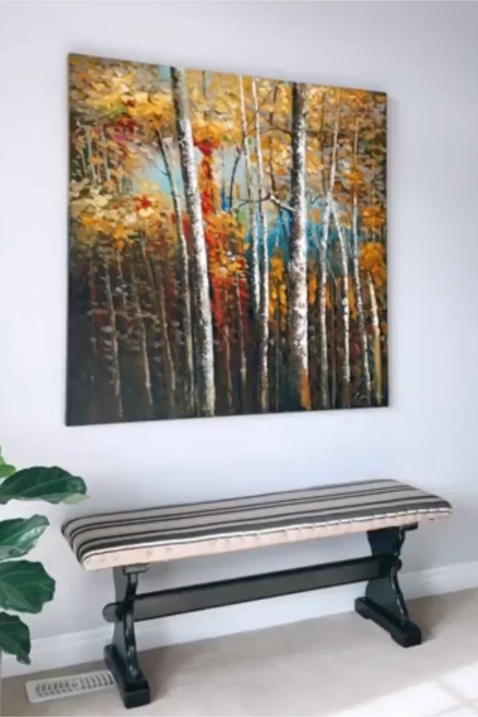 Large Autumn Forest Painting from Urban Barn