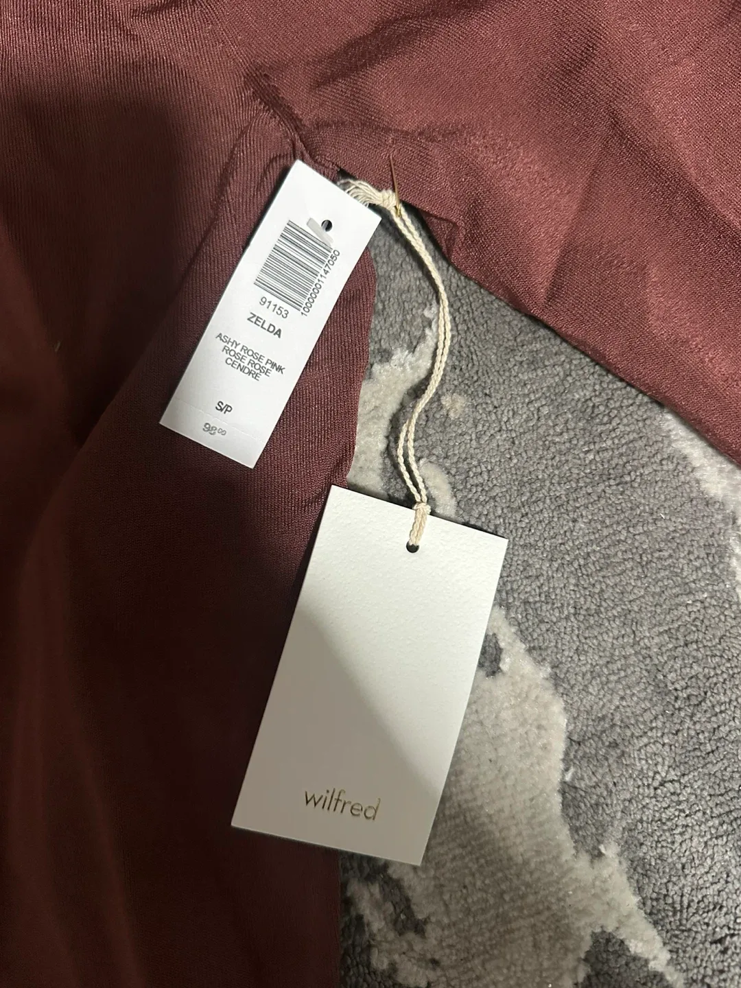 New Wilfred Zelda Dress - Ashy Rose Pink, Size S image indicator(2)