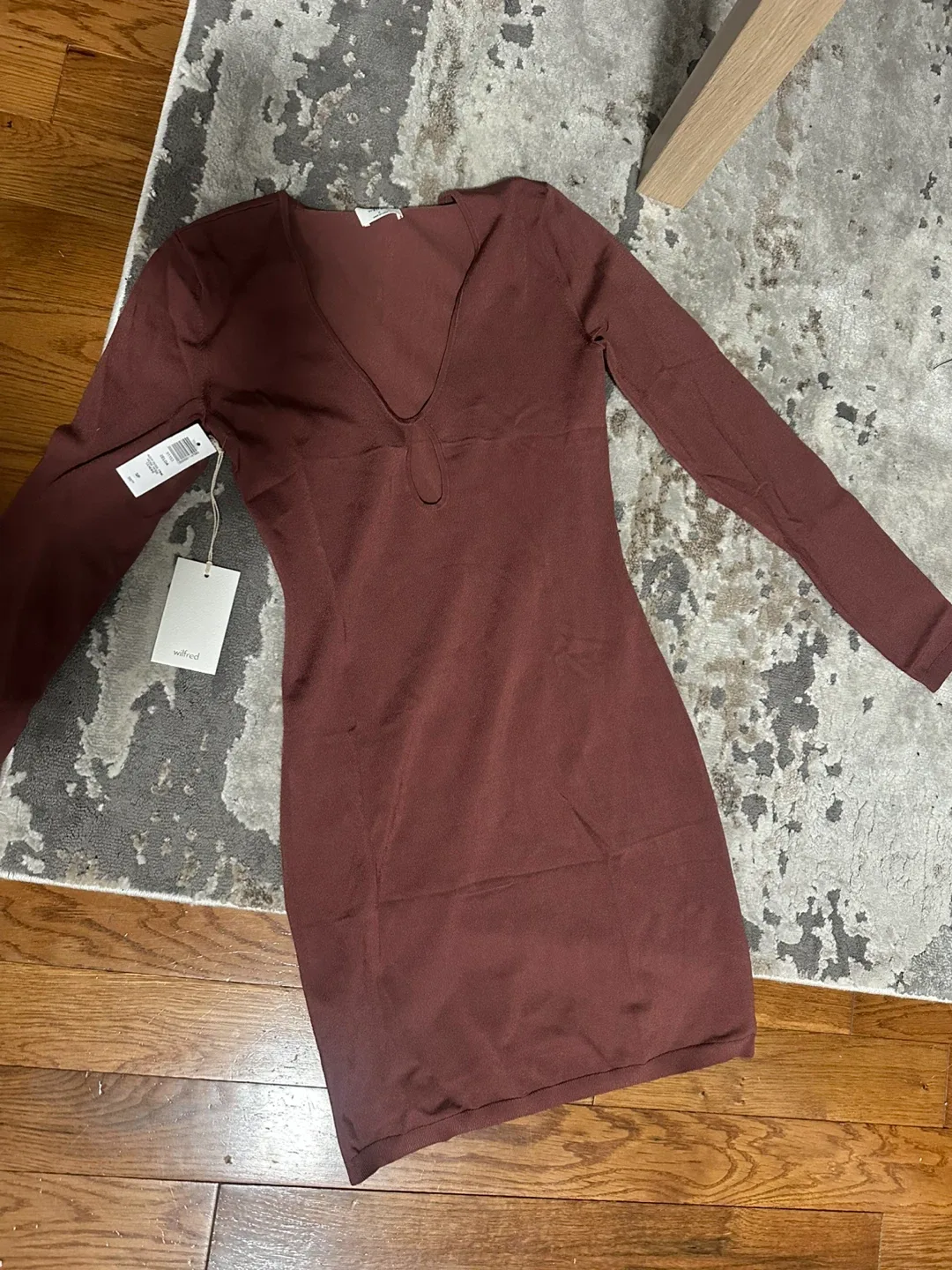 New Wilfred Zelda Dress - Ashy Rose Pink, Size S