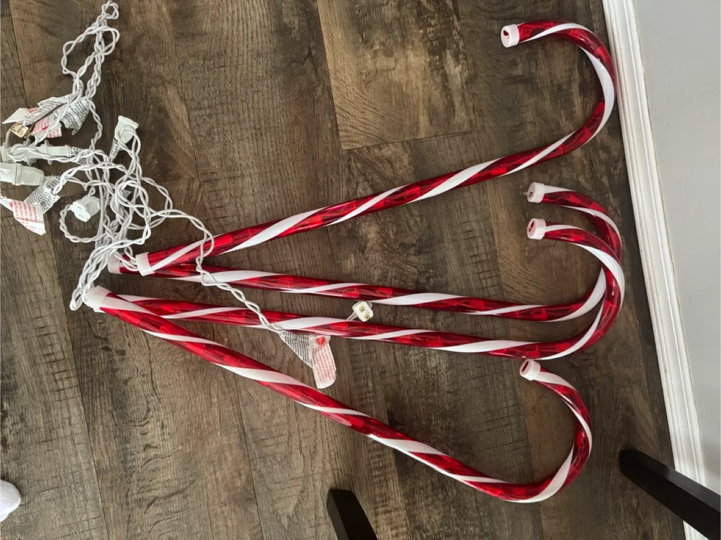 Christmas Decorations - Outdoor Light Up CandyCanes