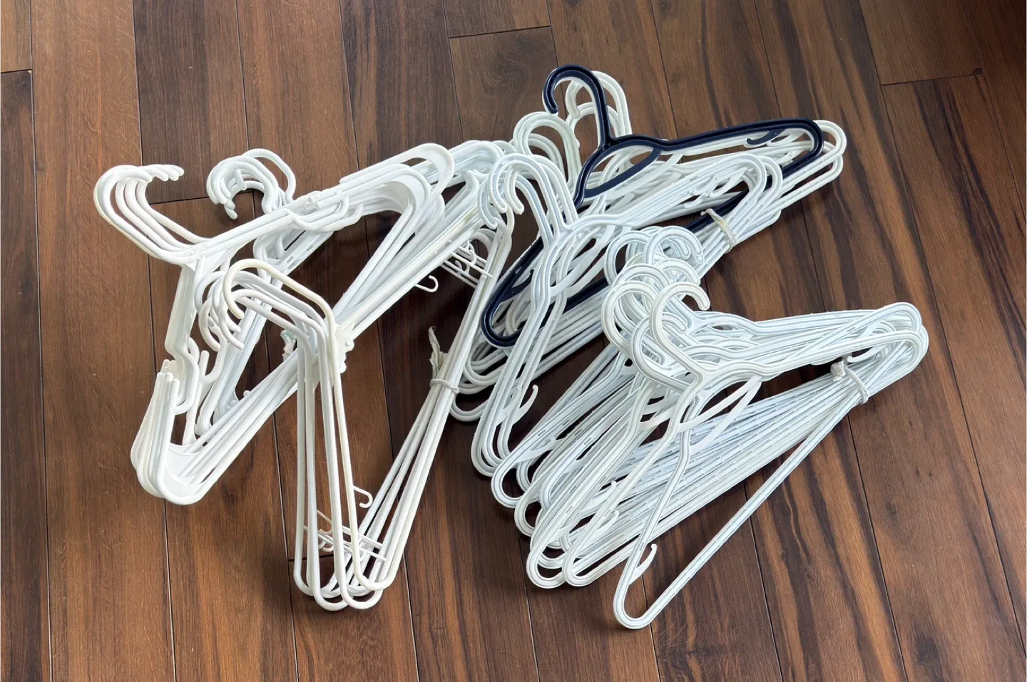 Clothes Hangers - White & Blue